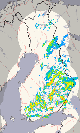 FMI Radar of Rainfall in Finland